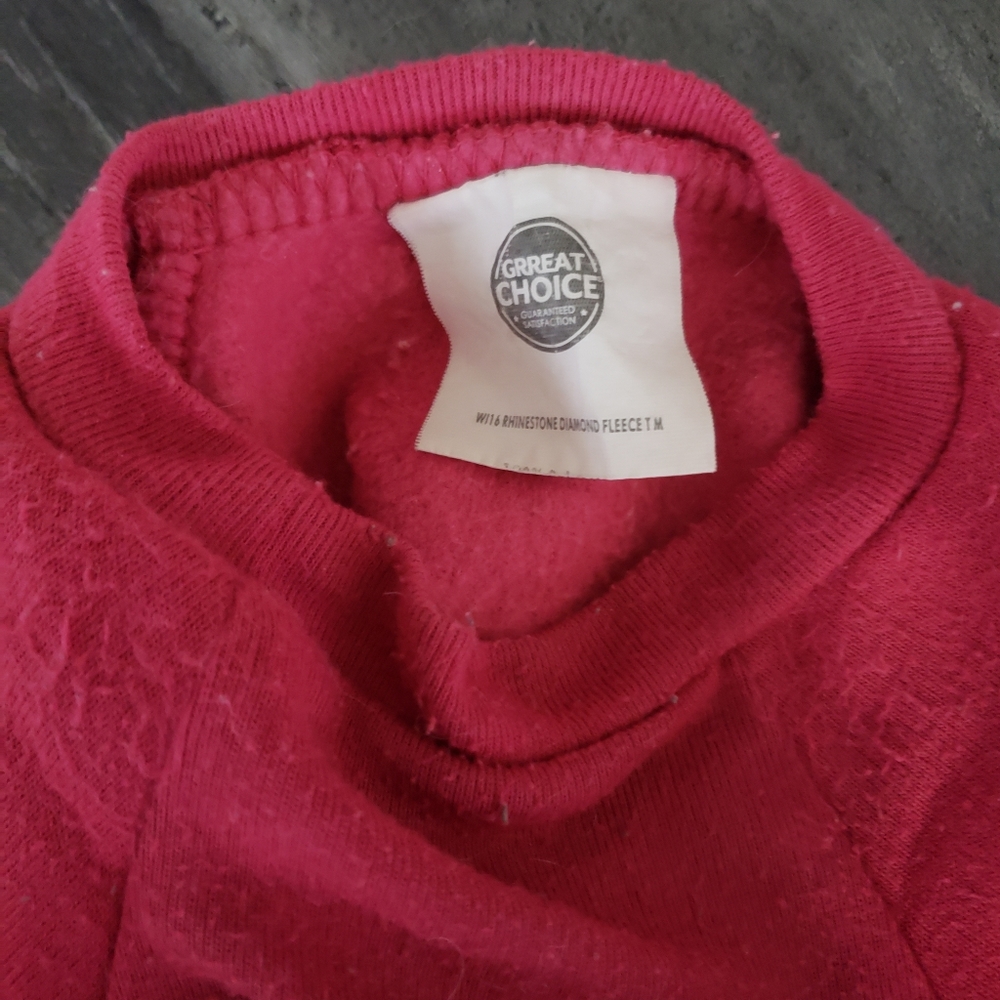 Pink Diamond Fleece GC WI16 Dog Top w/Collar - Picture 4 of 4